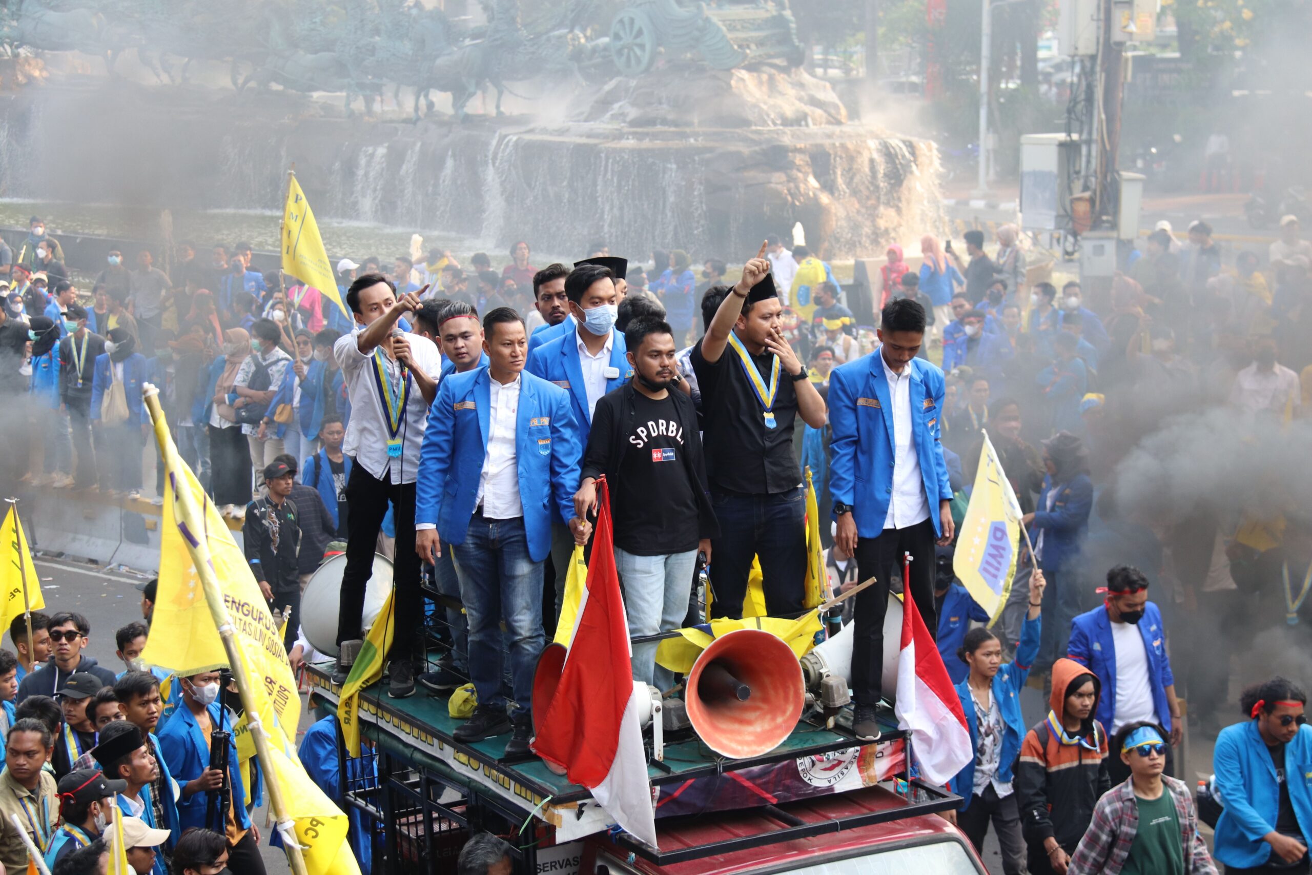 Demo Mahasiswa di Bundaran HI, Nafas Demokrasi Indonesia